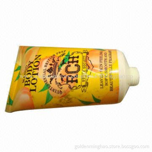 Body lotion tube, offset printing, with screw-on cap, OEM are welcome